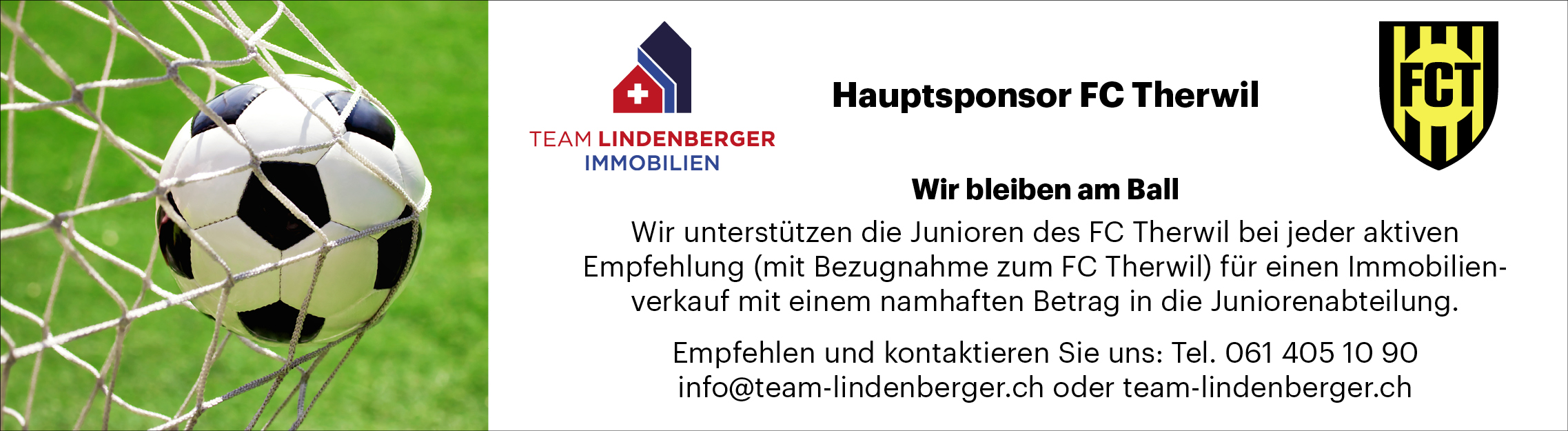 Team Lindenberger Hauptsponsor FC Therwil